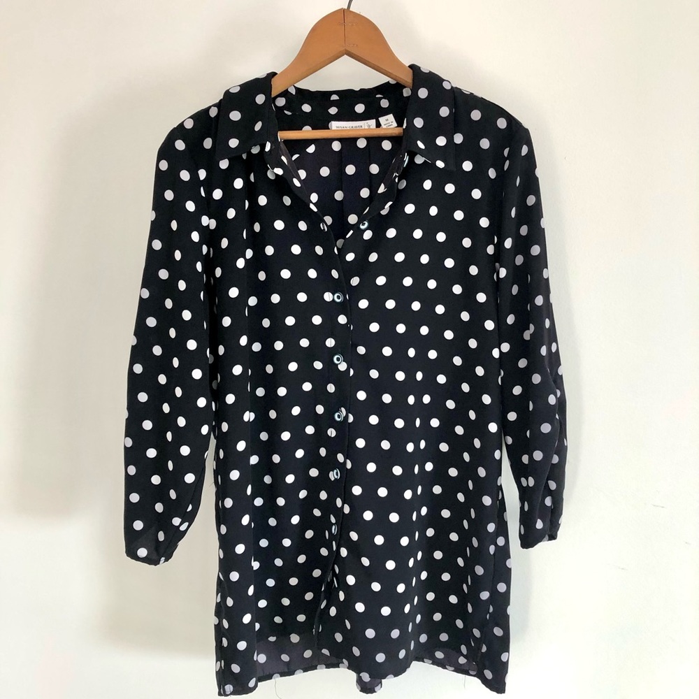 Polka dotted top